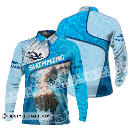 Unisex Shirt - Custom Swimming Shirt style option 4