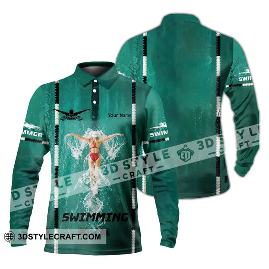 Unisex Shirt - Custom Swimming Shirt style option 4