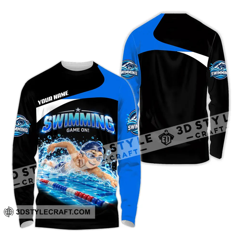 Unisex Shirt - Custom Swimming Shirt - Long Sleeve Shirt / S - T-shirt