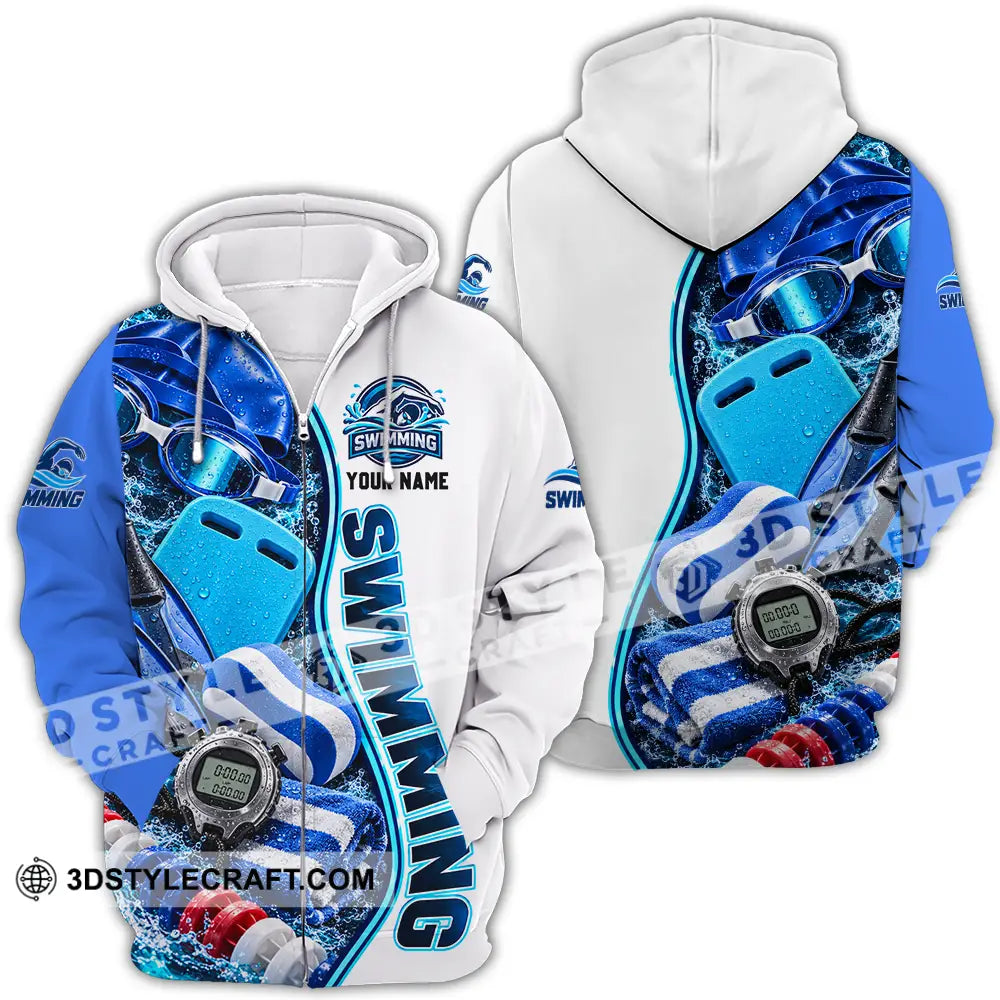 Unisex Shirt - Custom Swimming Shirt - Zipper Hoodie / S - T-shirt
