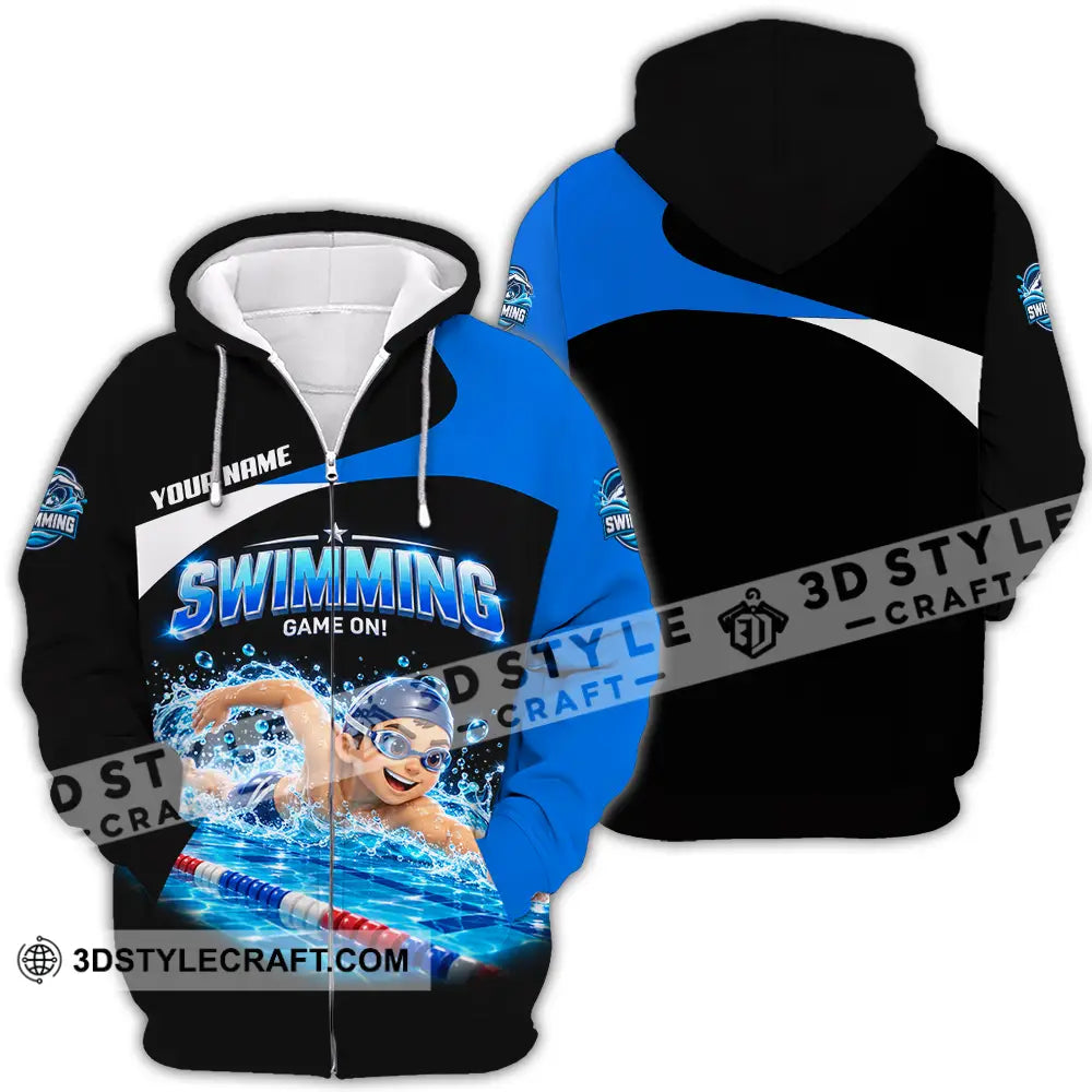 Unisex Shirt - Custom Swimming Shirt - Zipper Hoodie / S - T-shirt