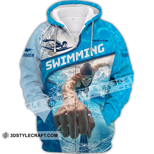Unisex Shirt - Custom Swimming Shirt style option 3