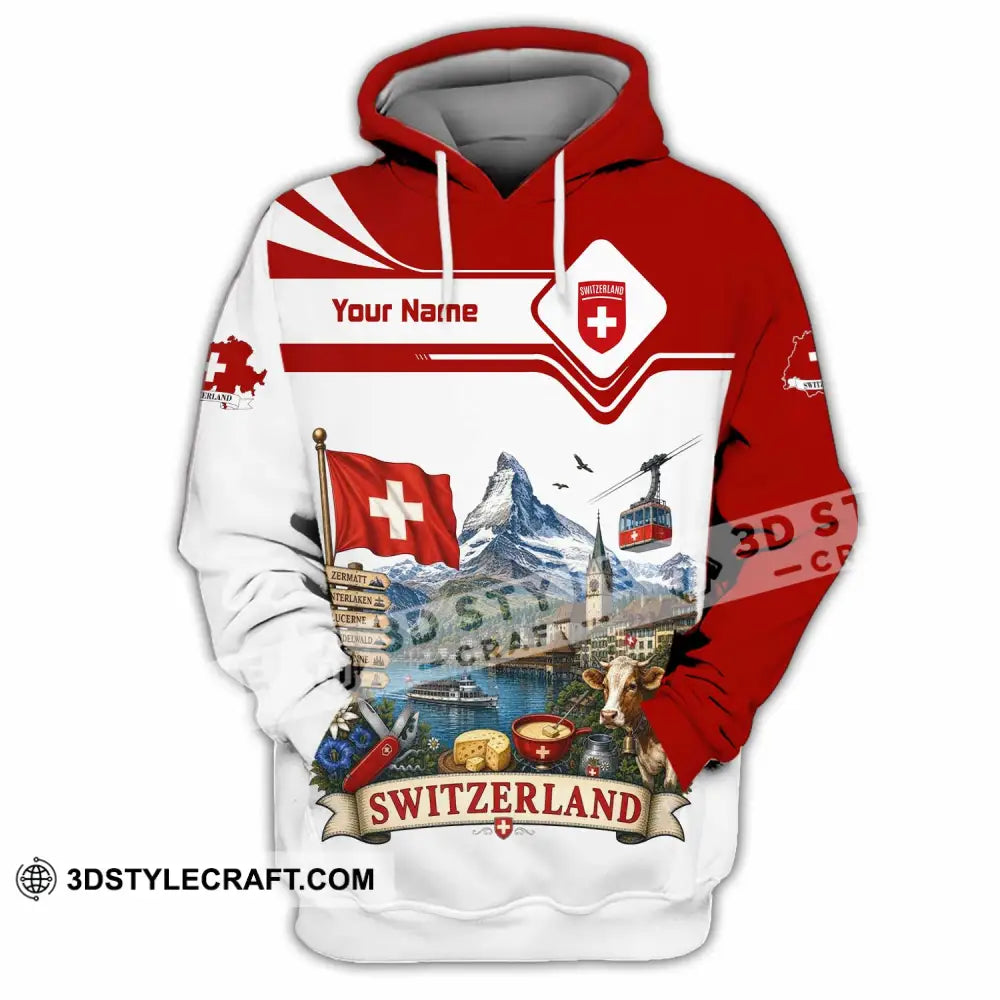Unisex Shirt - Custom Switzerland Shirt - Hoodie / S - T-shirt