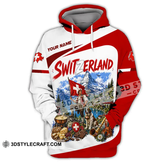 Unisex Shirt - Custom Switzerland Shirt style option 2