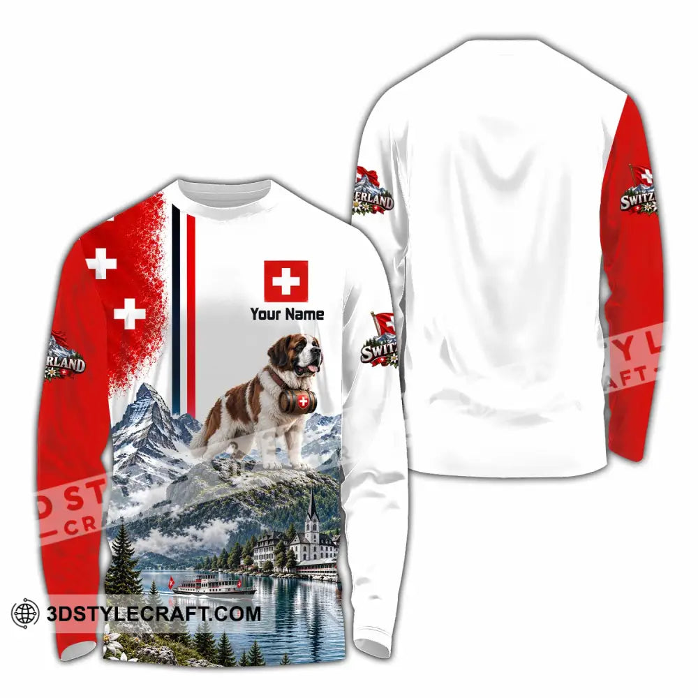 Unisex Shirt - Custom Switzerland Shirt - Long Sleeve Shirt / S - T-shirt