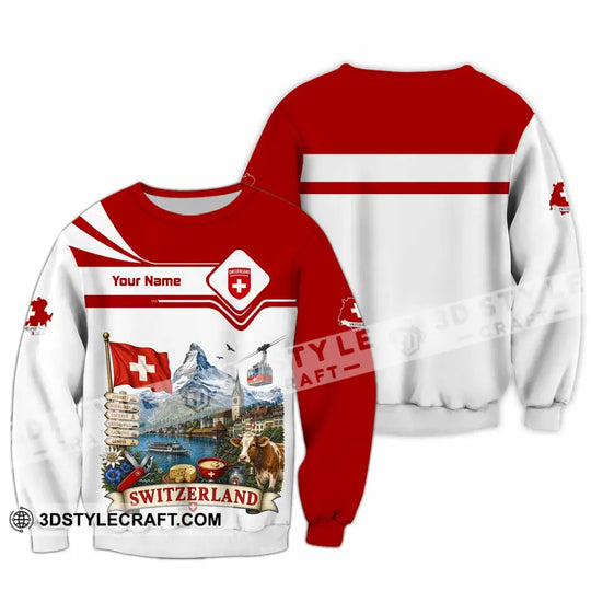 Unisex Shirt - Custom Switzerland Shirt style option 3