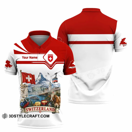 Unisex Shirt - Custom Switzerland Shirt style option 2