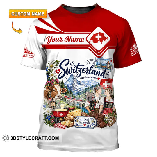 Unisex Shirt - Custom Switzerland Shirt style option 1