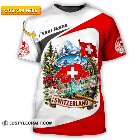 Unisex Shirt - Custom Switzerland Shirt style option 1