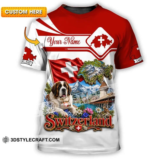 Unisex Shirt - Custom Switzerland Shirt style option 1