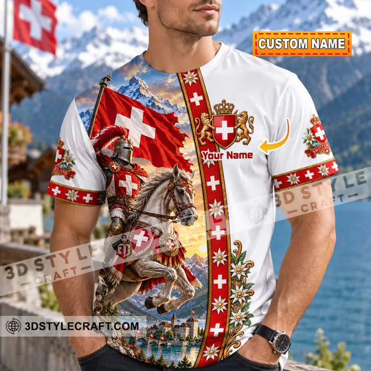 Unisex Shirt - Custom Switzerland Shirt style option 2