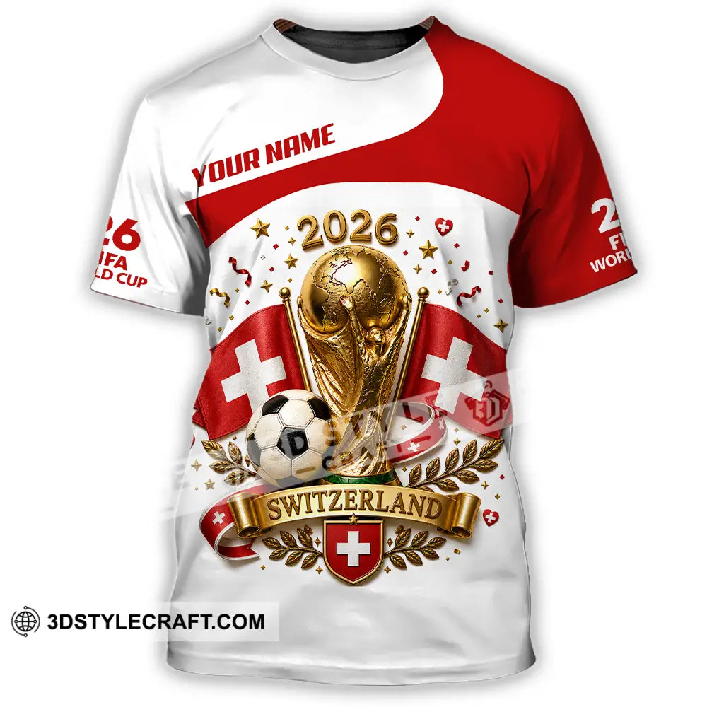 Unisex Shirt - Custom Switzerland World Cup 2026 Shirt - T-Shirt / S - T-shirt