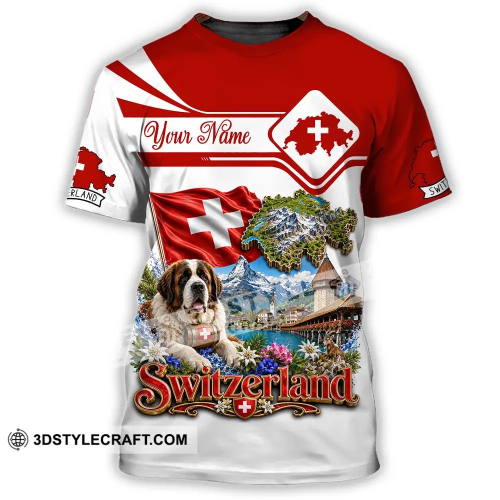 Unisex Shirt - Custom Switzerland Shirt - T-Shirt / S - T-shirt