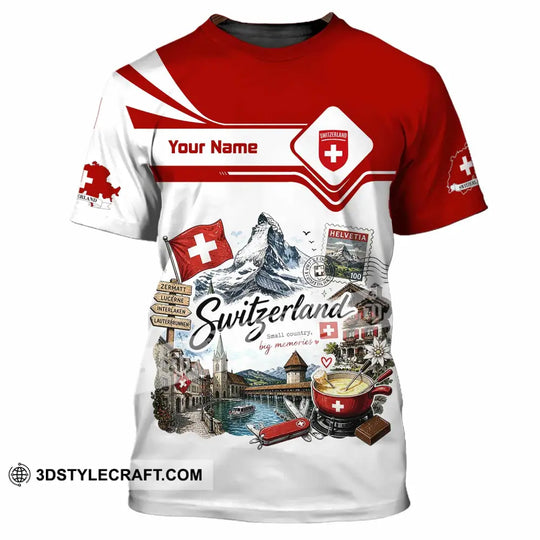 Unisex Shirt - Custom Switzerland Shirt style option 4