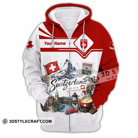 Unisex Shirt - Custom Switzerland Shirt style option 3