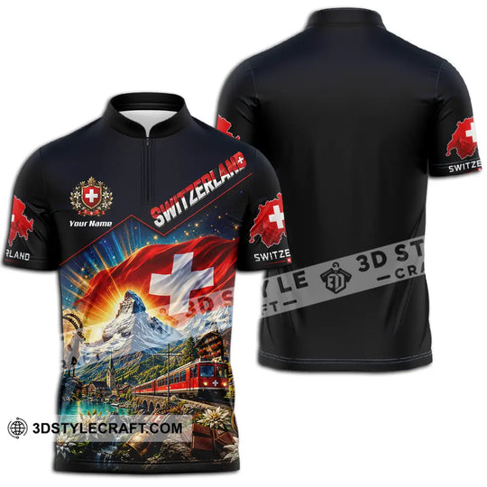 Unisex Shirt - Custom Switzerland Shirt style option 2