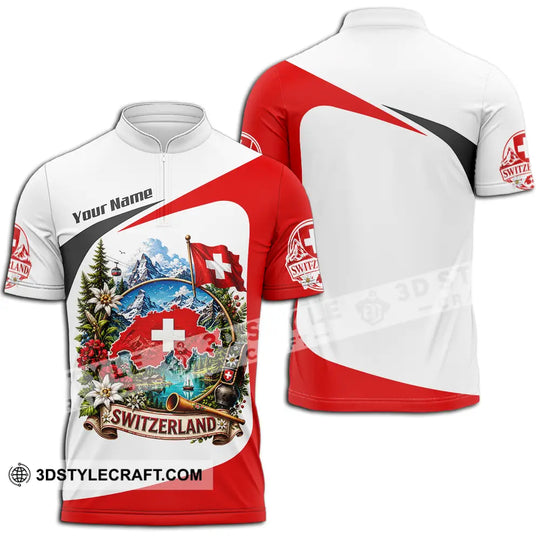 Unisex Shirt - Custom Switzerland Shirt style option 2