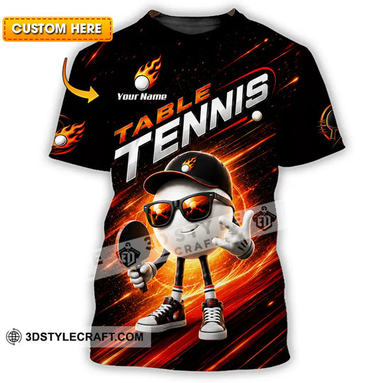 Unisex Shirt - Custom Table Tennis Shirt style option 1