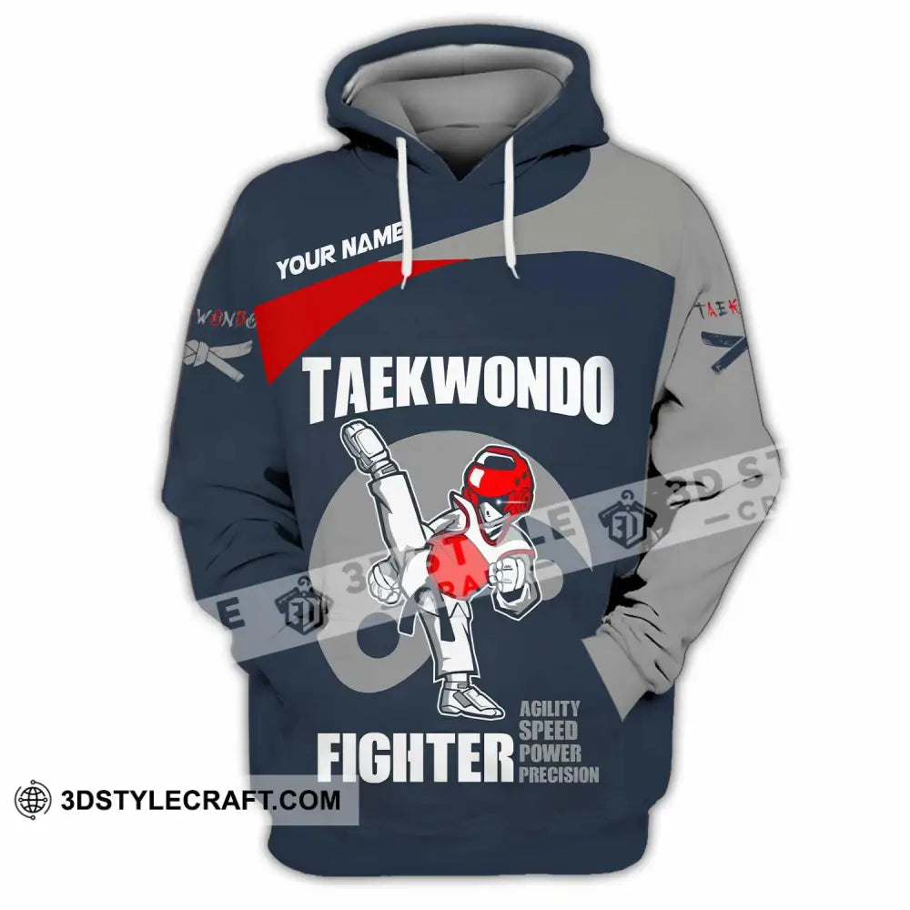 Unisex Shirt Custom Taekwondo Fighter Shirt Hoodie / S T shirt