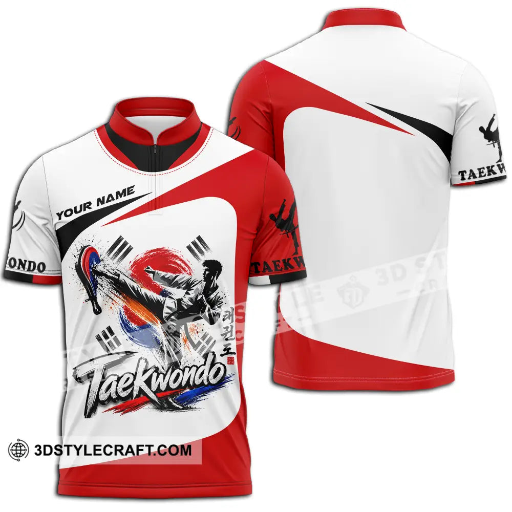 Unisex Shirt - Custom Taekwondo Shirt - Zipper Polo Shirt / S - T-shirt