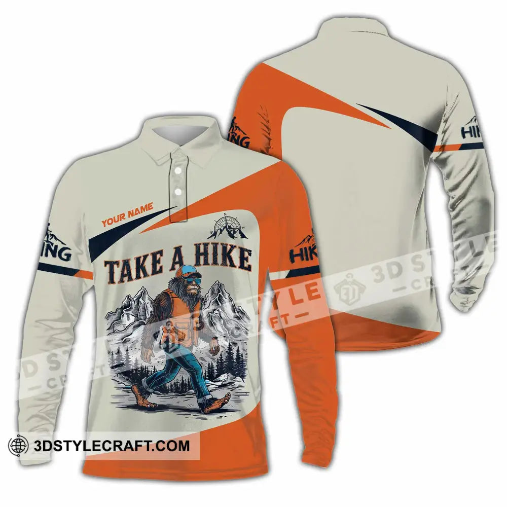 Unisex Shirt - Custom Take A Hike Shirt Long Sleeve Polo / S T-shirt