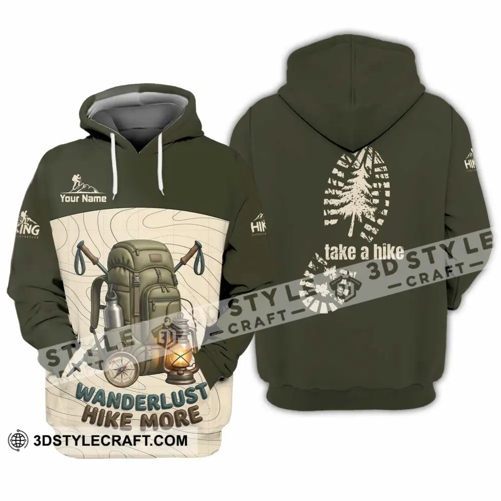 Unisex Shirt - Custom Take A Hike Wanderlust Hike More Shirt - Hoodie / S - T-shirt