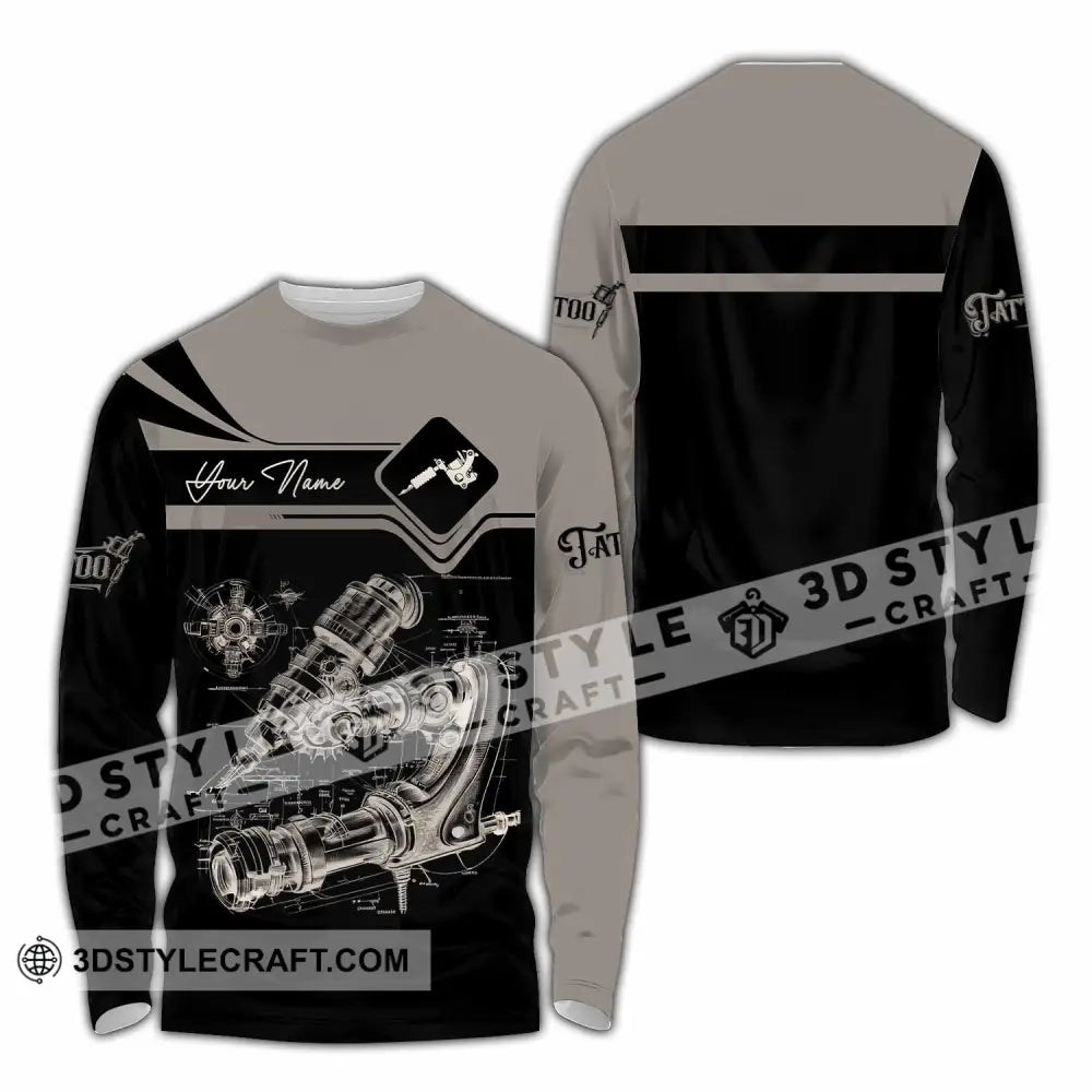 Unisex Shirt - Custom Tattoo Artist Shirt - Long Sleeve Shirt / S - T-shirt