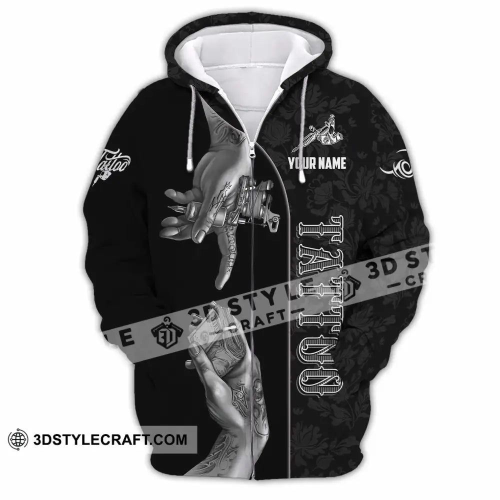 Unisex Shirt Custom Tattoo Shirt Zipper Hoodie / S T shirt