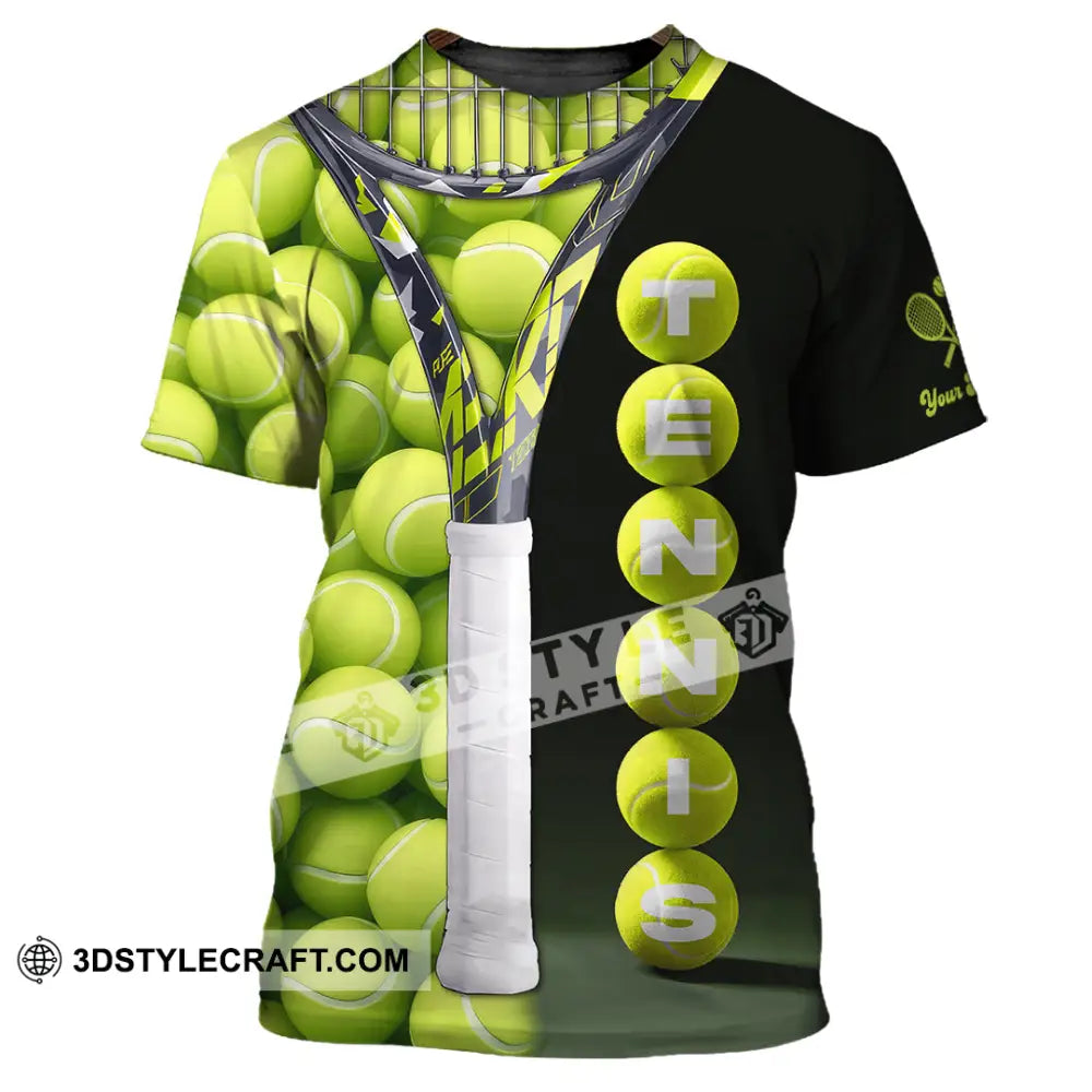 Unisex Shirt - Custom Tennis Ball Tennis Player Sport Shirt T-Shirt / S T-shirt