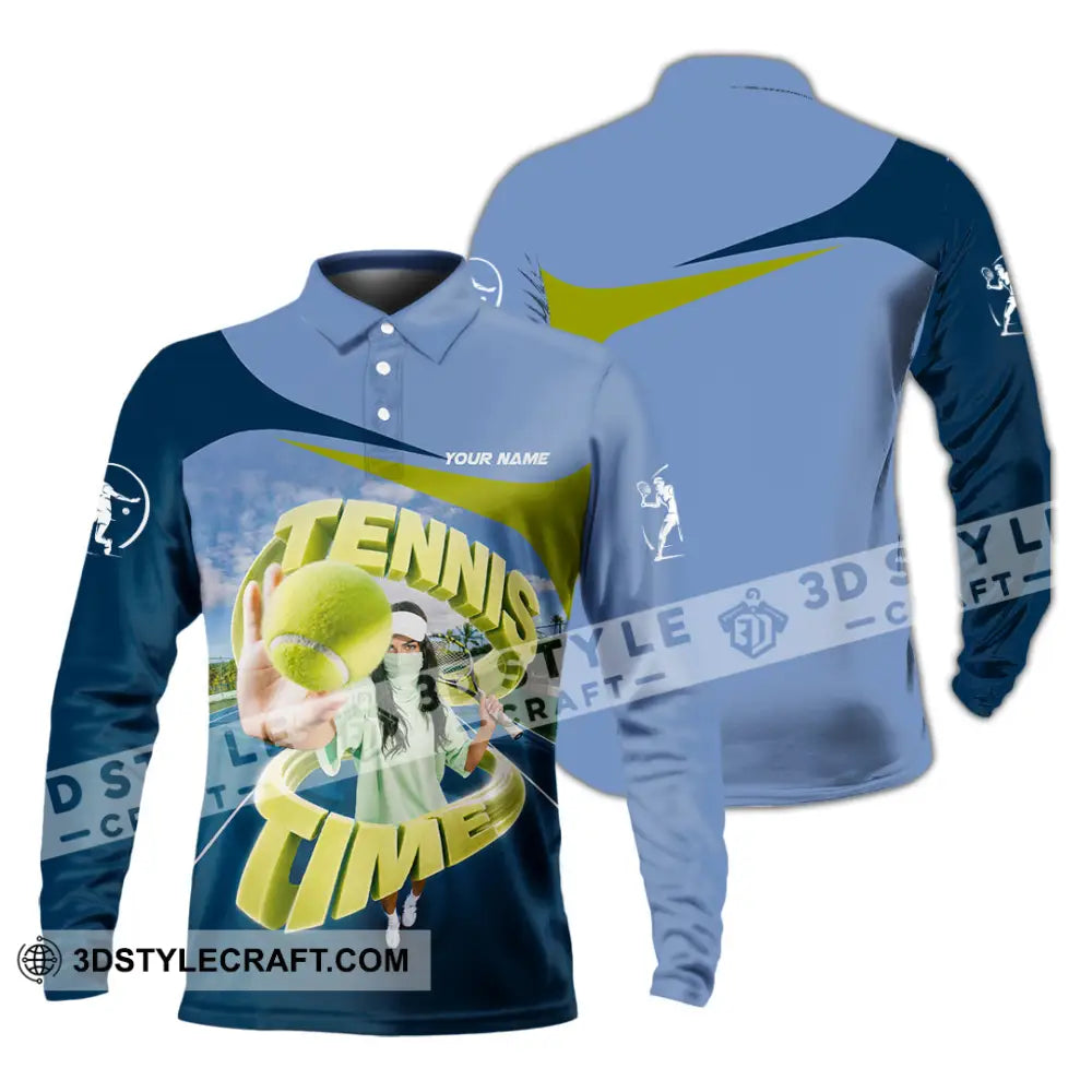 Unisex Shirt - Custom Tennis Shirt - Long Sleeve Polo / S - T-shirt