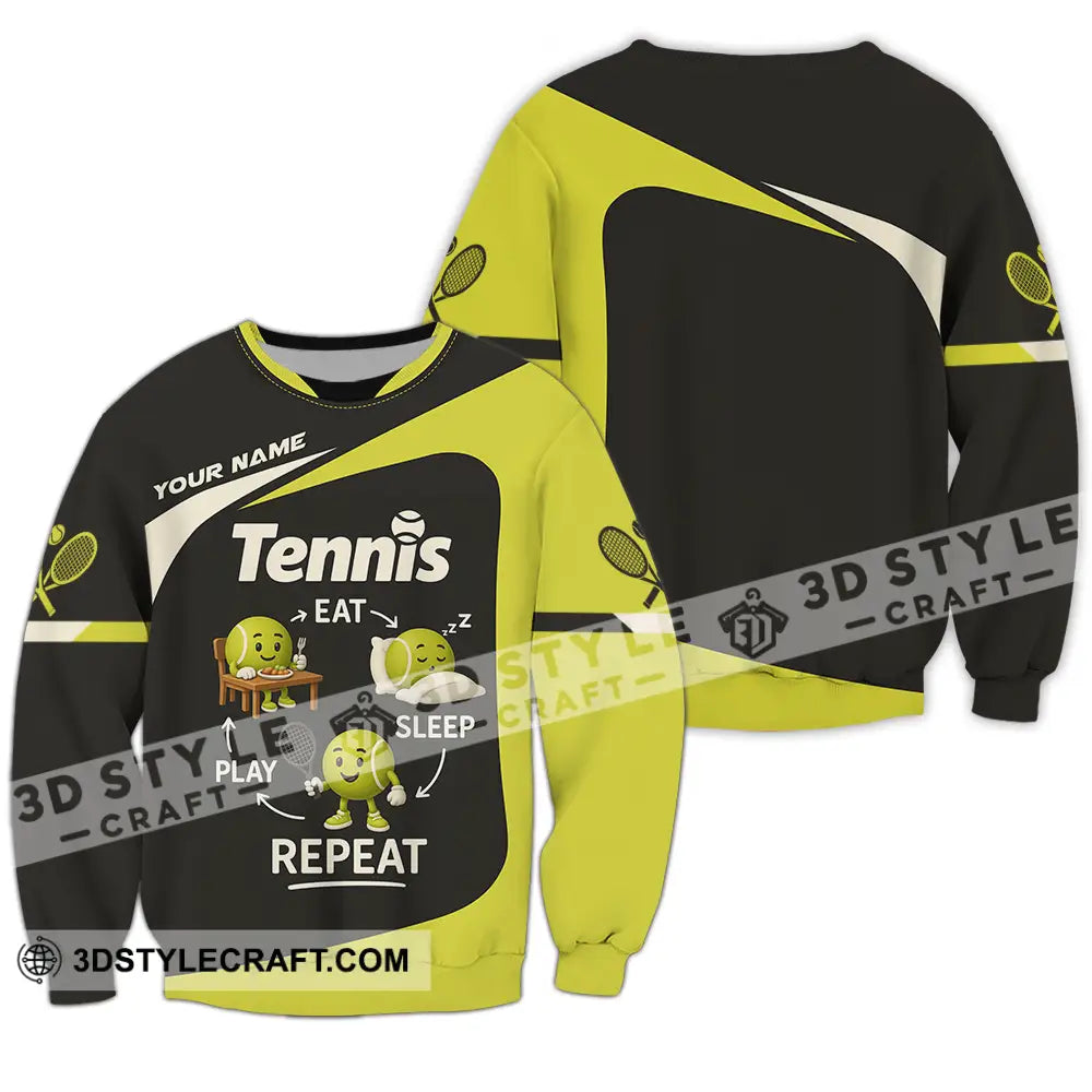 Unisex Shirt - Custom Tennis Shirt Long Sleeve / S T-shirt