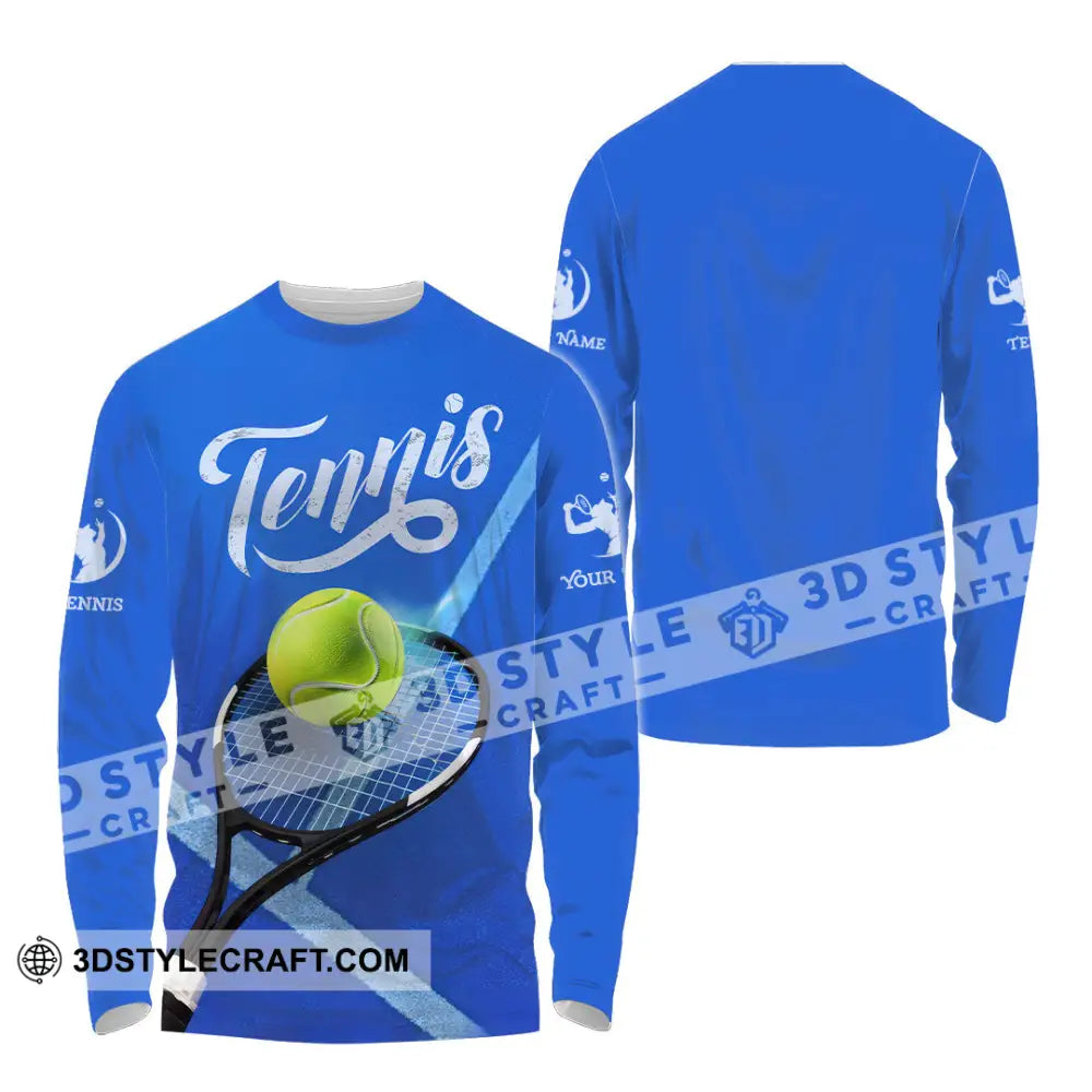Unisex Shirt - Custom Tennis Shirt Long Sleeve Shirt / S T-shirt