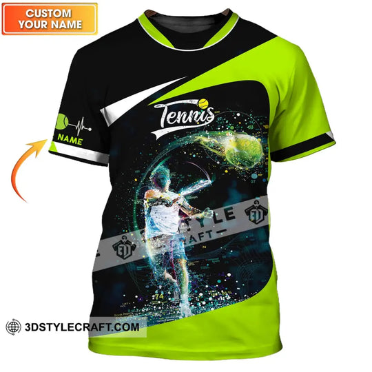 Unisex Shirt - Custom Tennis Name Shirt - Tennis Clothing, Gift for Tennis Lovers style option 1
