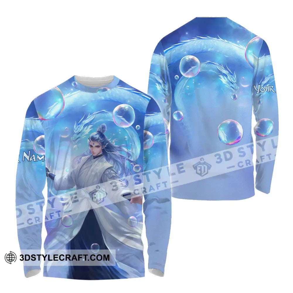 Unisex Shirt - Custom Text Shirt Ao Bing Shirt Long Sleeve Shirt / S T-shirt