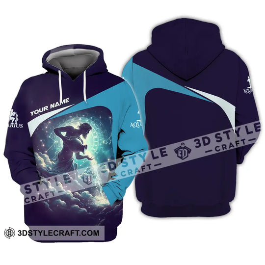 Unisex Shirt - Custom Text Shirt Aquarius style option 3