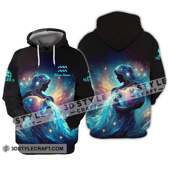 Unisex Shirt - Custom Text Shirt Aquarius style option 3