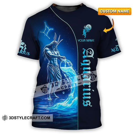 Unisex Shirt - Custom Text Aquarius T-Shirt