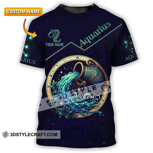 Unisex Shirt - Custom Text Aquarius T-Shirt