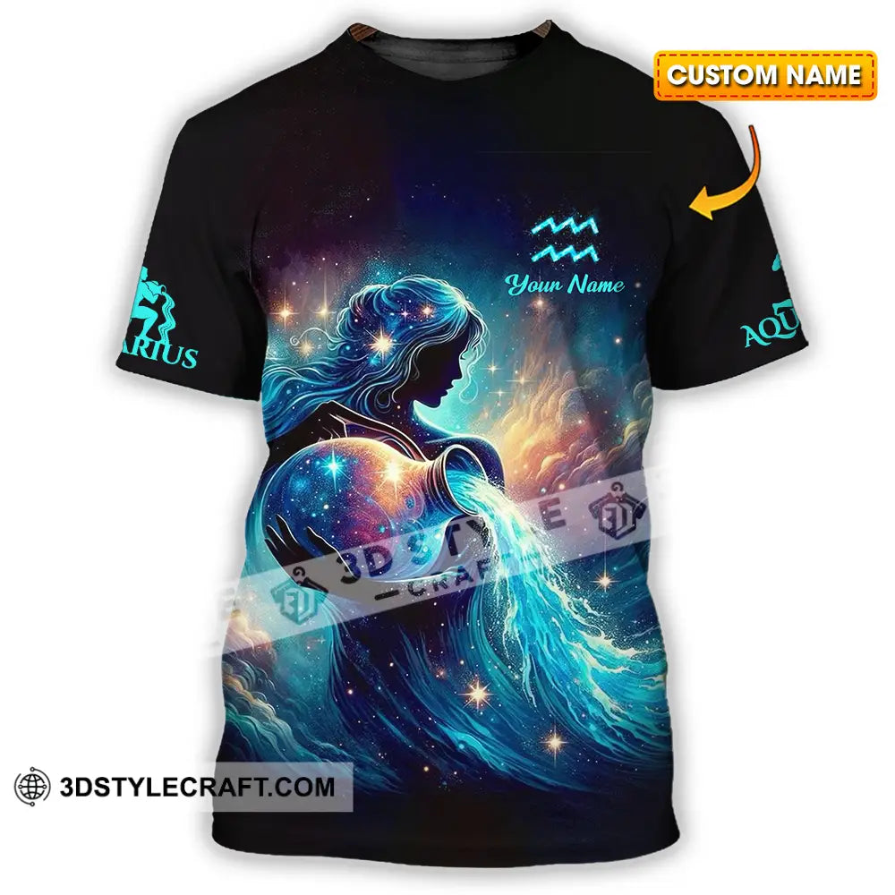 Unisex Shirt - Custom Text Aquarius T-Shirt