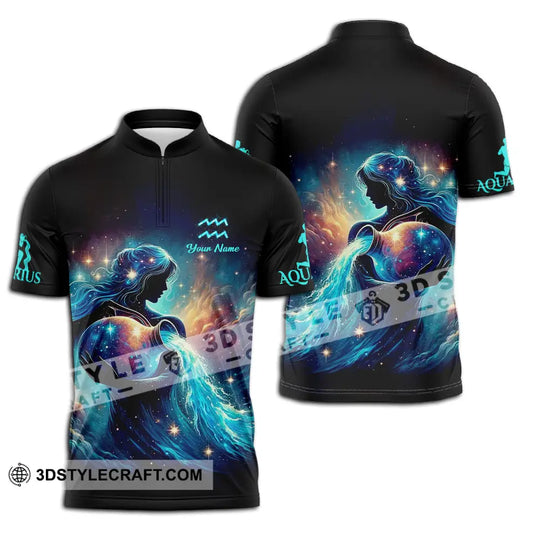 Unisex Shirt - Custom Text Shirt Aquarius style option 2