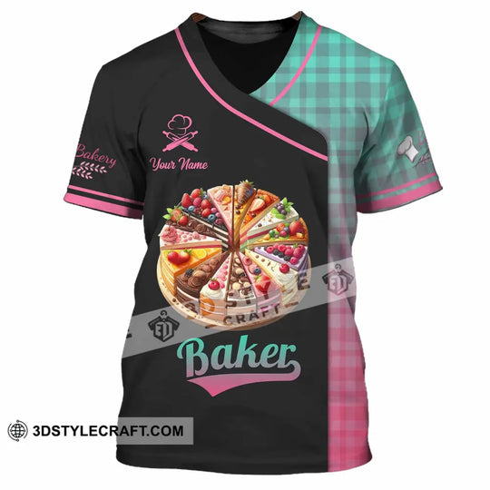 Unisex Shirt - Custom Text Shirt Baker style option 2