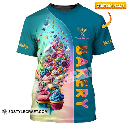 Unisex Shirt - Custom Text Shirt Bakery style option 1