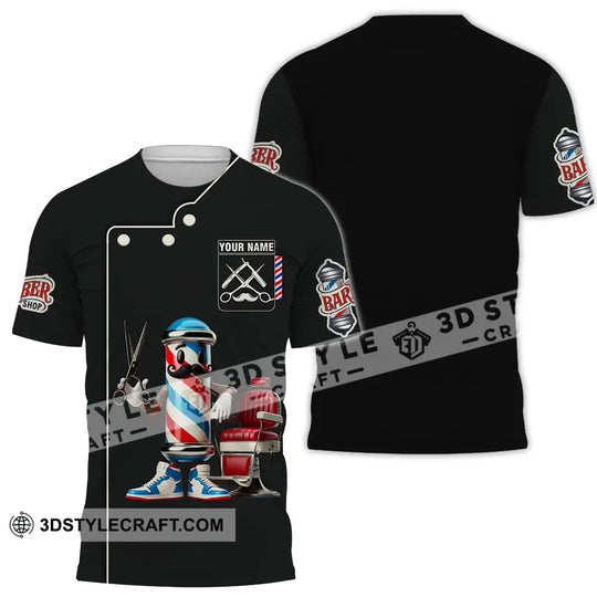 Unisex Shirt - Custom Text Shirt Barber Shop style option 2