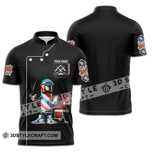 Unisex Shirt - Custom Text Shirt Barber Shop style option 3
