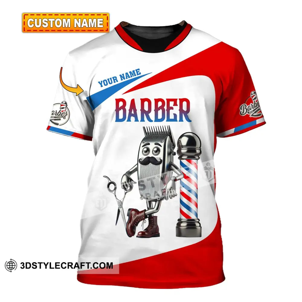 Unisex Shirt - Custom Text Barber T-Shirt
