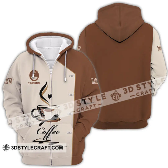 Unisex Shirt - Custom Text Shirt, Barista Shirt style option 4