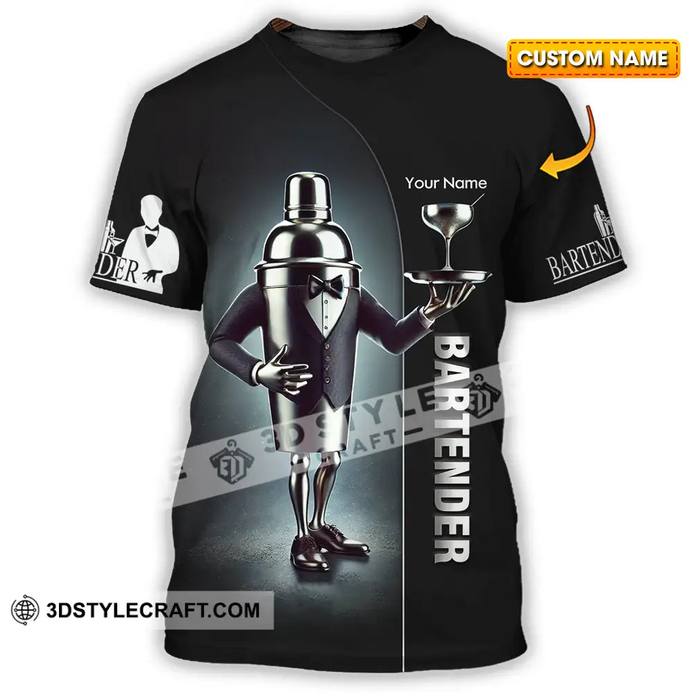 Unisex Shirt - Custom Text Bartender T-Shirt