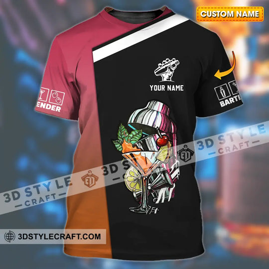 Unisex Shirt - Custom Text Shirt, Bartender Shirt style option 1