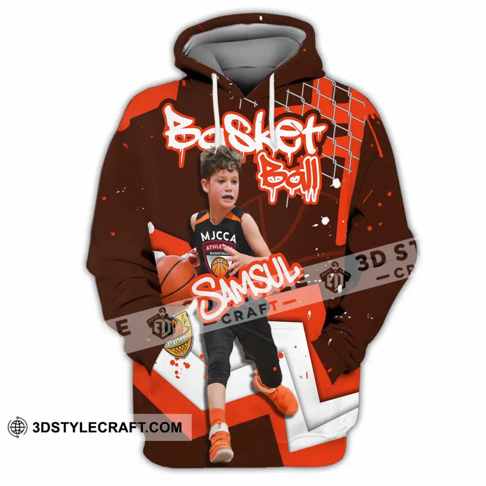 Unisex Shirt - Custom Text Shirt Basketball Shirt - Hoodie / S - T-shirt