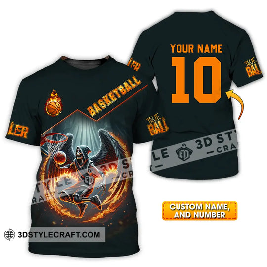 Unisex Shirt - Custom Text Shirt Basketball style option 1